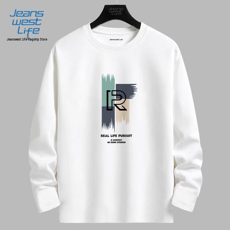 JEANSWEST LIFE Men's Versatile Round Neck Tees