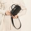 Leather Hand-held Small Square Bag for Women In Spring and Summer, Fashionable and Simple. Single-shoulder Crossbody Doctor's Box Bag for Women