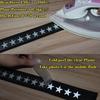 1M Sicher Silber Reflektierendes Vinyl HTV Wärmeübertragungs-Vinylfolie DIY Klebeband Aufbügeln auf Stoff Kleidung Stern