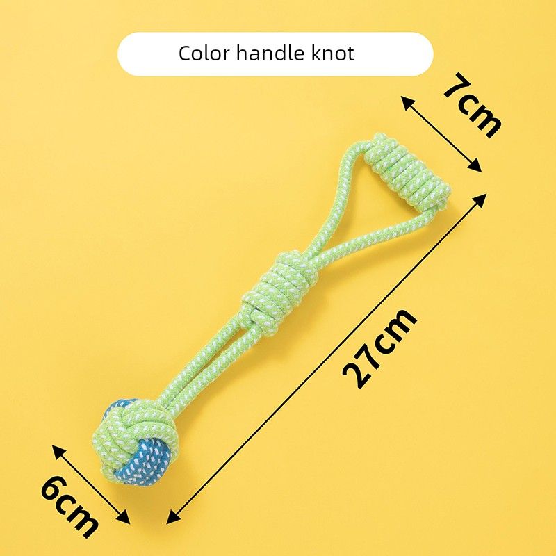 

Dog Toy Tug of War Molar Long Lasting Bends and Hitches Small, Medium and Large Dogs Teddy Golden Retriever Bichon Relieving Stuffy Pet Supplies Satchel Ball