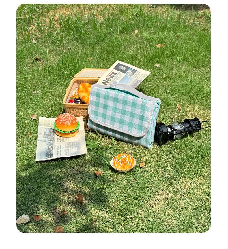 In Stock Waterproof PVC Camping Mat - Thickened, Moisture-Proof, Portable, Foldable Picnic and Outdoor Mat