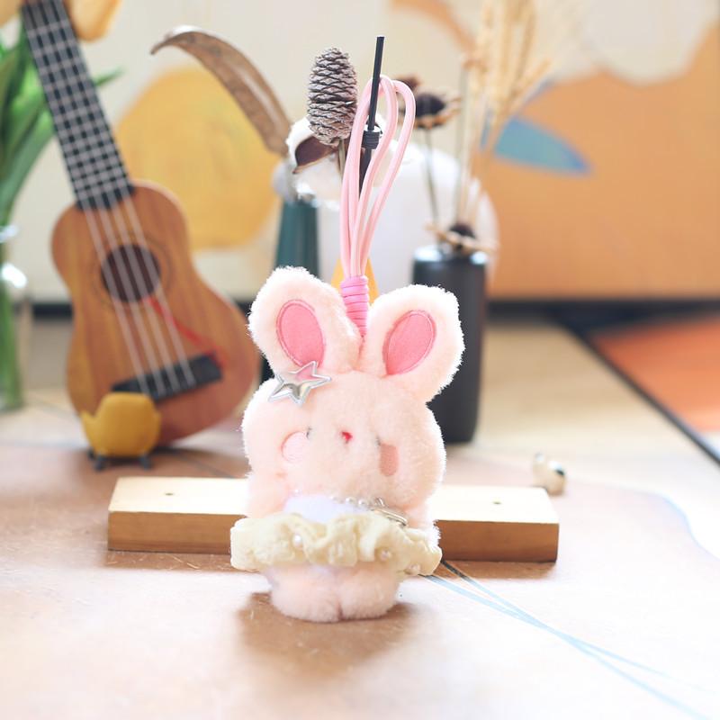 

Милый маленький кролик кулон плюшевая игрушка кукла медведь школьный портфель подвесное украшение брелок кукла кукла 15 cm.