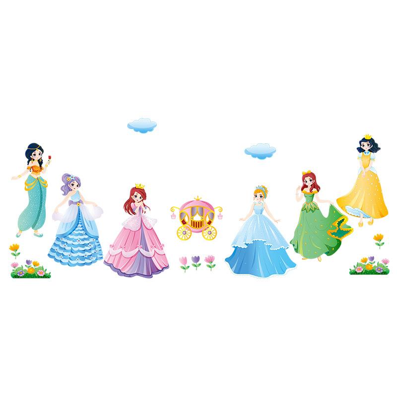 XY9027 Girls and children's room decoration wall wall bedside layout sticker wallpaper self-adhesive