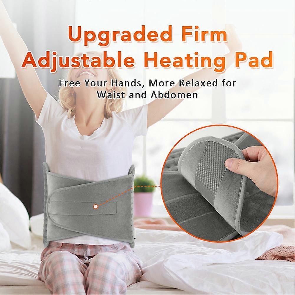 Heating Pad 10-Speed Temperature Control Warm Heating Therapy Blanket with Pocket Waist Belt AU Plug Less