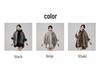 European & American Fall/Winter Faux Mink Fur Hooded Shawl Cape Woolen Cardigan for Women Plus Size