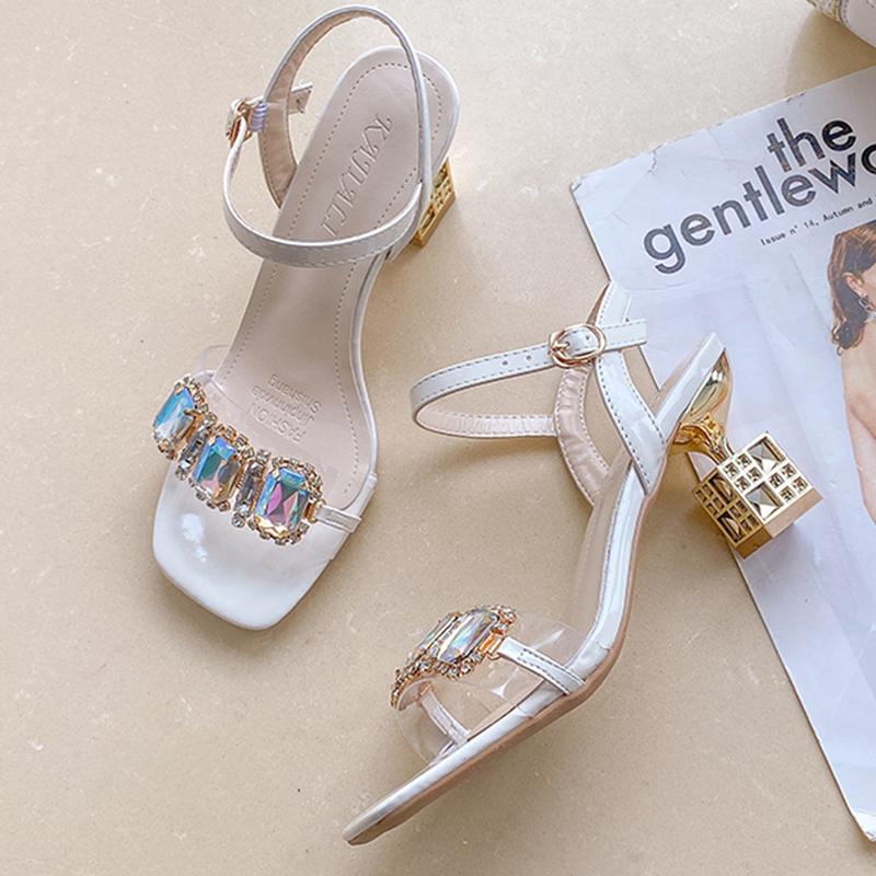 Dámské vysoké podpatky, značkové sandály, letní nové značkové boty s otevřenou špičkou, společenské boty, sexy svatební boty, dámské sandály, zapatillas