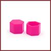 20 Pcs 19mm Pink Silicone Luminous Car Wheel Tyre Hub Screw Bolt Nut Cap Covers Replace Parts