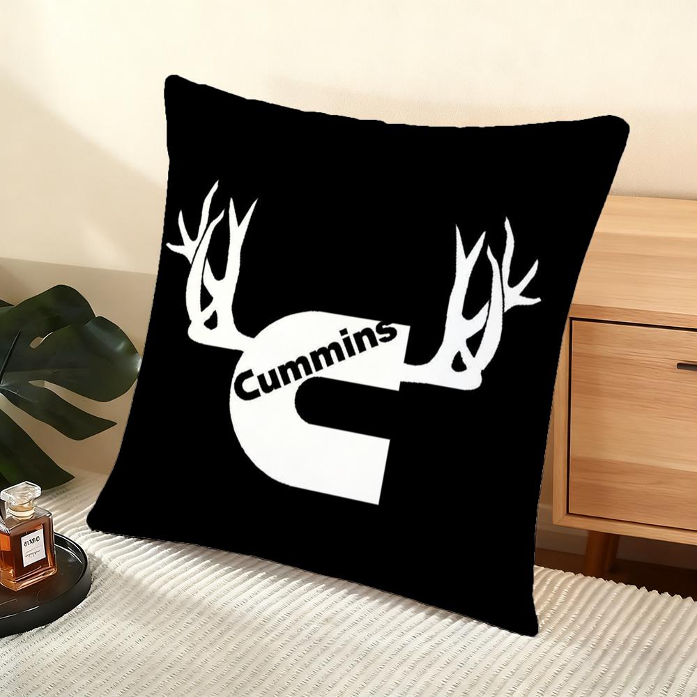 Gas Fueled Engine C-Cumminss Cushion Cover Soft Short Plush Pillow Cover Smooth Cozy Texture Aesthetic Cushion Case Home Decor
