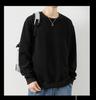 Woodpecker Men's Waffle Knit Long Sleeve T-Shirt - Round Neck, Thick Cotton, Versatile Casual Base Layer for Spring and Autumn