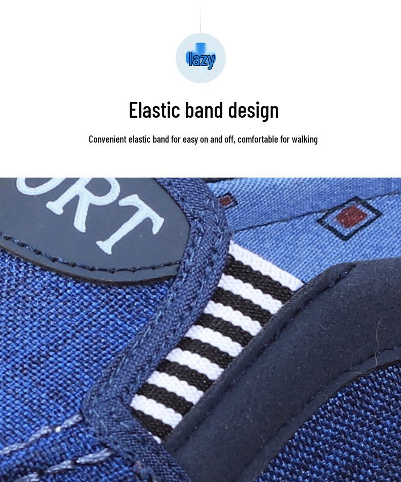 Men's Slip-on Cloth Shoes - Casual & Work Style