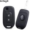Silicone Key Cover for Renault Logan 2 Stepway Sandero Clio 5 Arkana Captur Kadjar Kwid 2023 2021 Remote Flip Folding Key Case