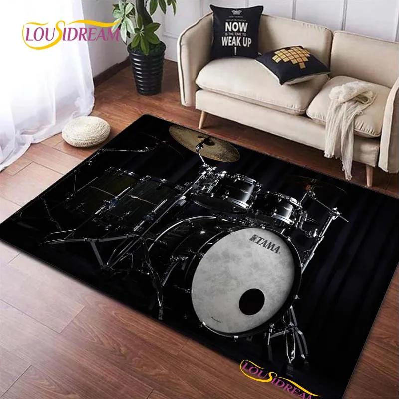 Fashion Brand Drums Carpet for Living Room Bedroom Rugs Kids Kitchen Door Unslip Floor Mats Birthday Gift Photography Props Rug