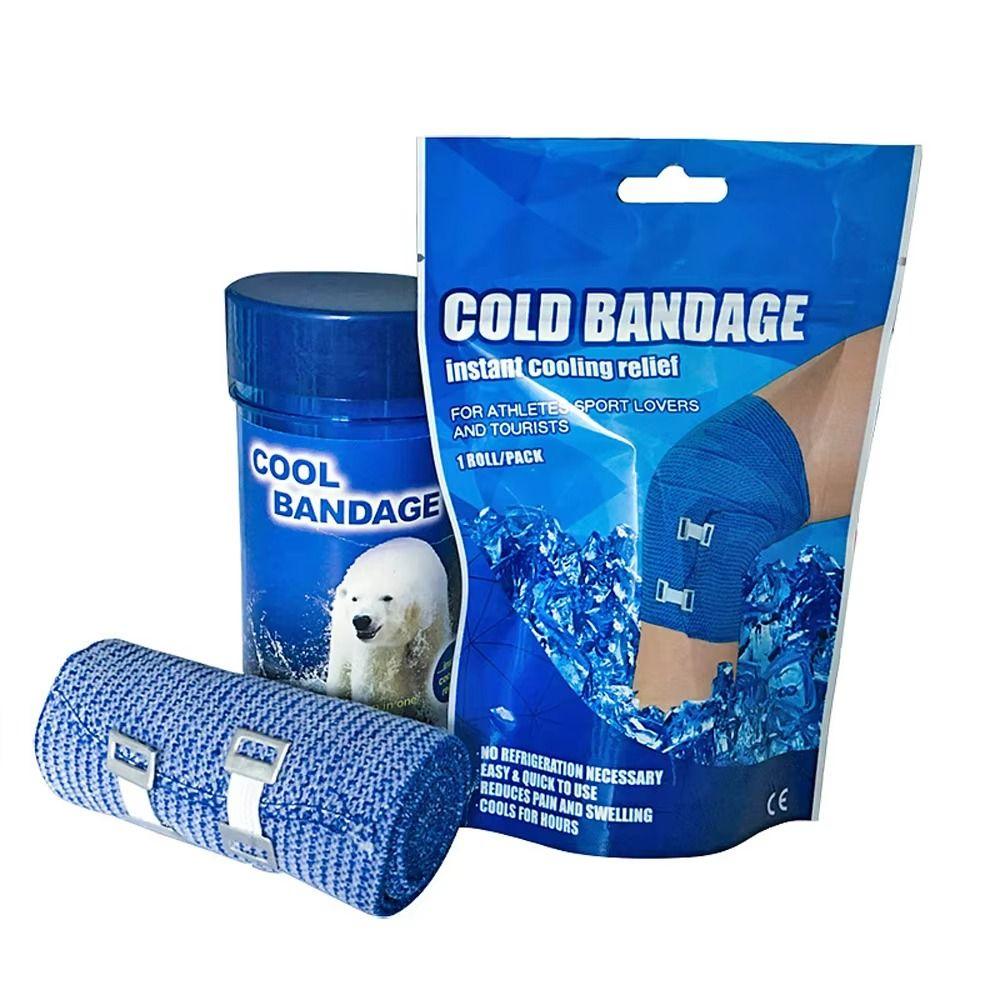 Elastic Cooling Tape Self Adhesive Muscle Recovery Tap Pets Ice Bandage Athletes