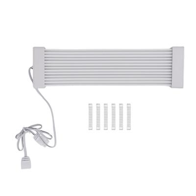 Kit d'extension de câble d'alimentation 24 broches vers 24 broches 205 mm Silicone 5V Synchronisation ARGB Décoration de boîtier PC Carte mère
