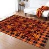 Thanksgiving Maple Leaf Pattern Carpet Autumn Atmosphere Rug Non Slip Mat Suitable Living Room Bedroom Bedside Warm Decoration