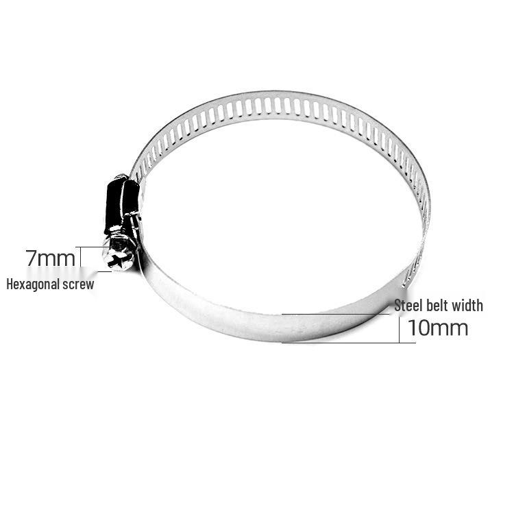 American-Style Stainless Steel Hose Clamps and 201 Semi-Steel Buckles