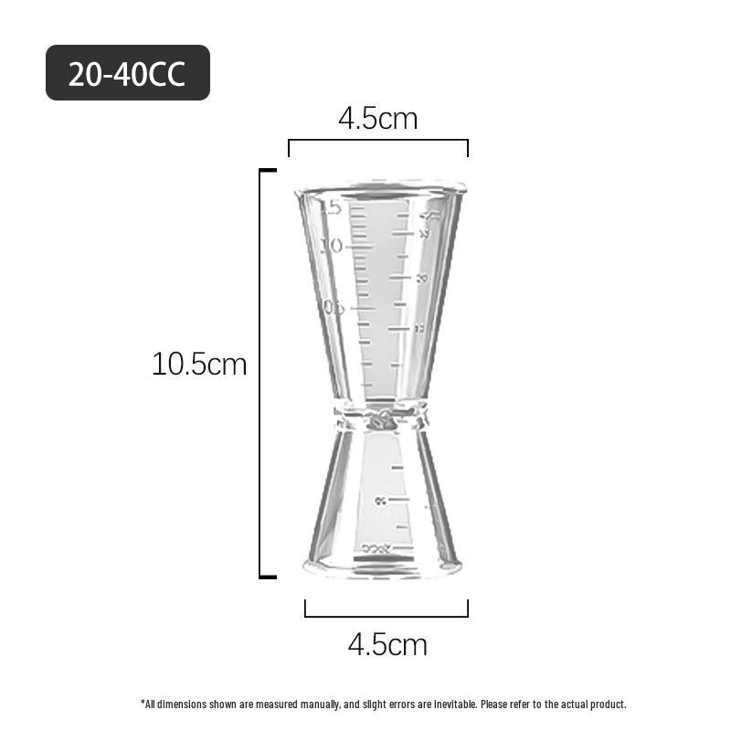 Double-Headed 20-40cc Measuring Jigger for Milk Tea and Bartending Large 20/40CC