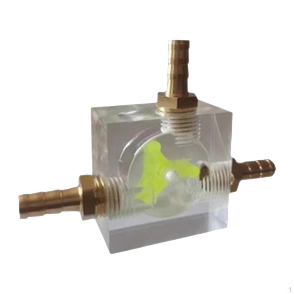 8mm Water Flow Indicator Meter Acrylic Office Measuring Tool Liquid Cool Cooling System