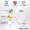 1/2/3mm Box Chain Necklaces for Men Women,Delicate Square Stainless Steel Chains Links Collars,Jewelry Gift 18To24 Inch