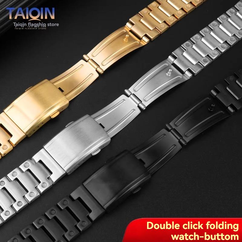 16 mm roestvrijstalen horlogeband voor Casio G-SHOCK GBM-2100/GM-2100/GA-2100 Ga2100 metalen achthoekige armband vervangende horlogeband
