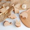 Creative Solid Wood Animal Door Handle for Children's Room Wardrobe, Drawer, and Cabinet