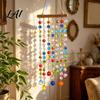 Crystal Wind Chime Pendant Suncatchers Window Crystals Hanging Suncatcher Colorful Glass Beads Chain Birthday Gift for Decor Lovers Chimes