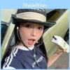 Contemporary Japanese Color Block Fisherman Hat With Embroidery For Seasonal Style