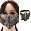 Motorcycle Gear Punk Mask For Men Adjustable Face Cover With Alloy Decors For Halloween Themed Parties Cosplay Event