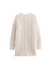 Autumn Chunky Knit Cable Long Cardigan for Women - Single-Breasted Design