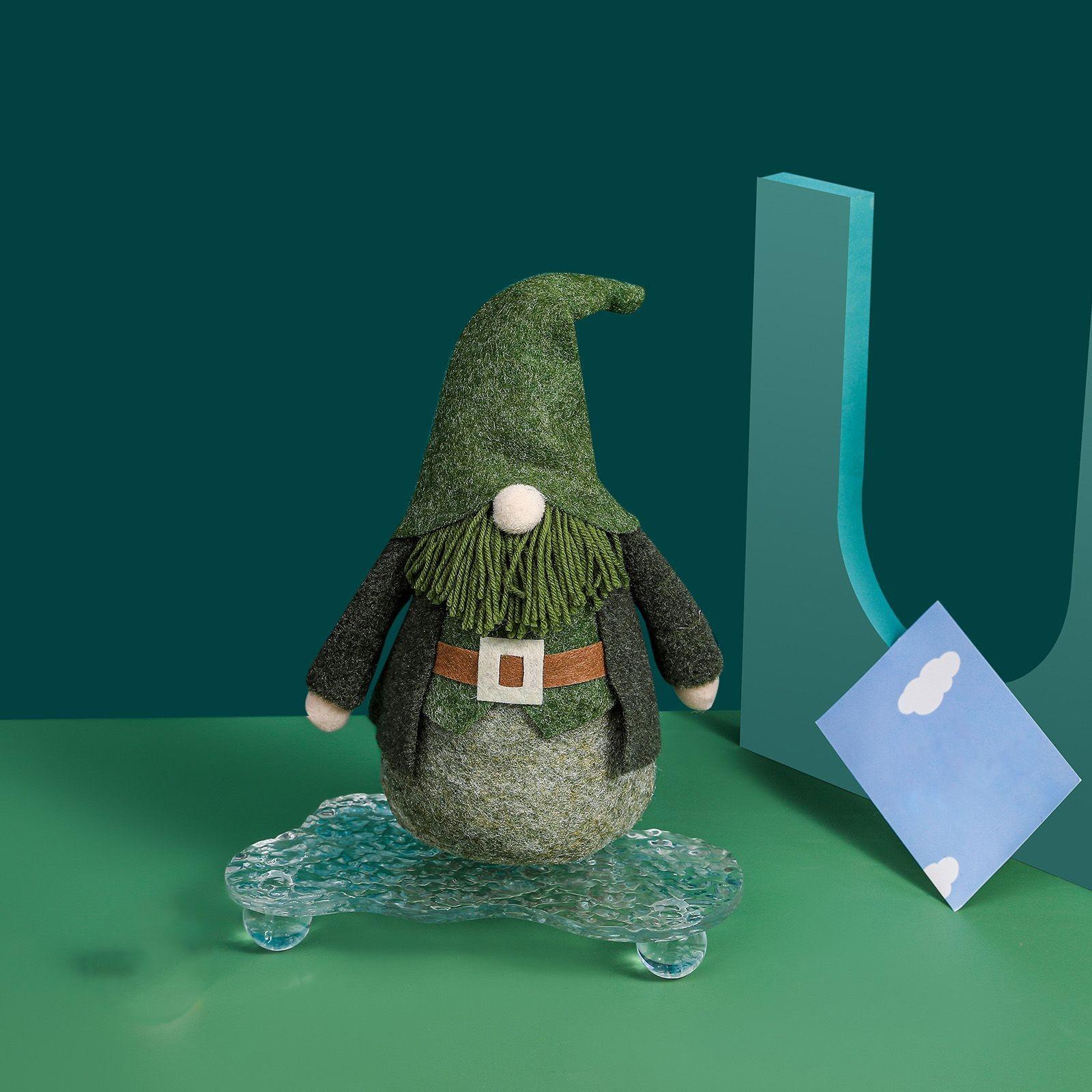 

улица. Кукла ко Дню Святого Патрика, Ирландский день, безликий старик, карлик, украшение, кукла One Size зелёный