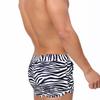 მამაკაცის საცურაო ტრუსები ჩემოდნები ზებრა-ზოლიანი მჭიდრო მორგებული სექსუალური საცურაო კოსტიუმები პლაჟის ტანსაცმელი სათრიმლავი სერფინგის სპორტული დარბაზი