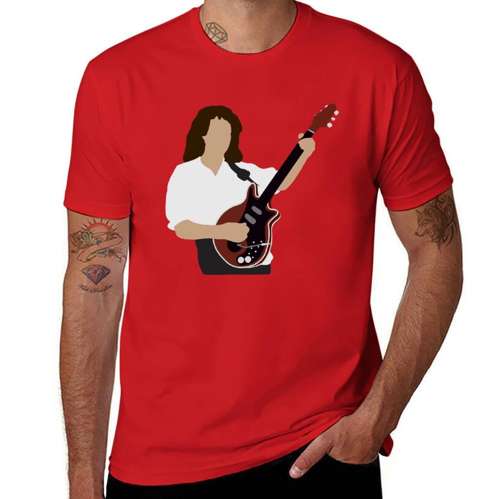 Minimal Brian May 1 Tshirt Plain Funnys Unisexs Champion T Shirts
