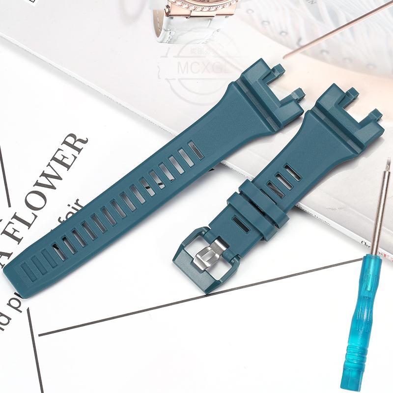 Resin Strap Suitable For Casio GBA-900 Series Men's Sports Waterproof Watchband Rubber Bracelet Watch Accessories