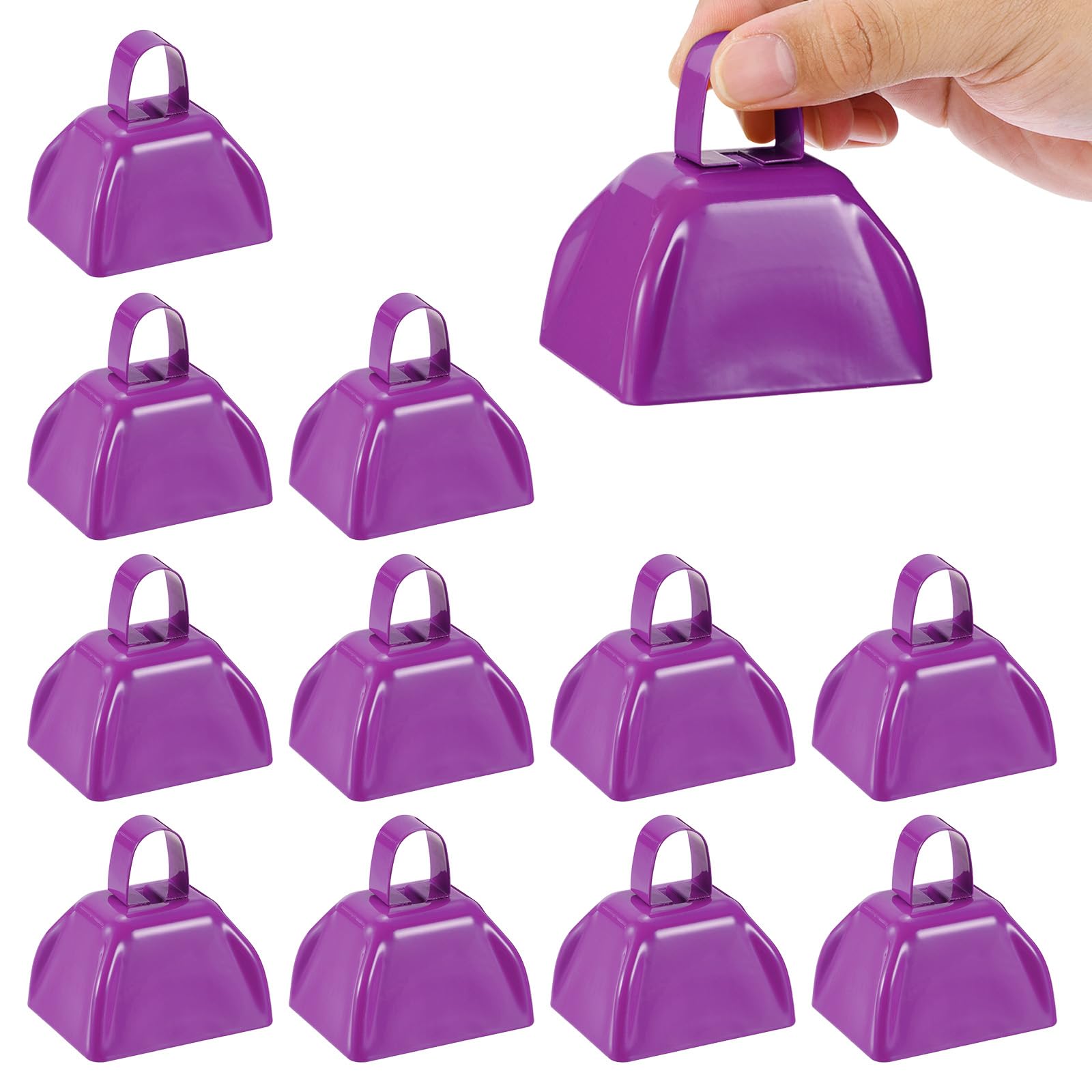 

PATIKIL Набор из 12 ковбеллов для футбольных матчей, 3-дюймовые ковбеллы для спортивных мероприятий, громкие металлические ковбеллы для соревнований по чирлидингу, марафонов,