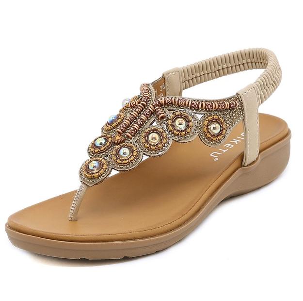 Fashion High quality retro sandals women  new casual comfortable flat sandals summer gladiator shoes