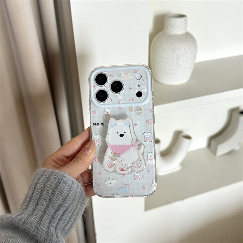 Adorable West Highland White Terrier Puppy iPhone 16Promax & 15Pro Case, Double Layer Protection