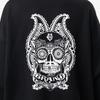 EIGHTVOLUME [Fleece-Lined] Ev Brand Skull Oversized Sweatshirt