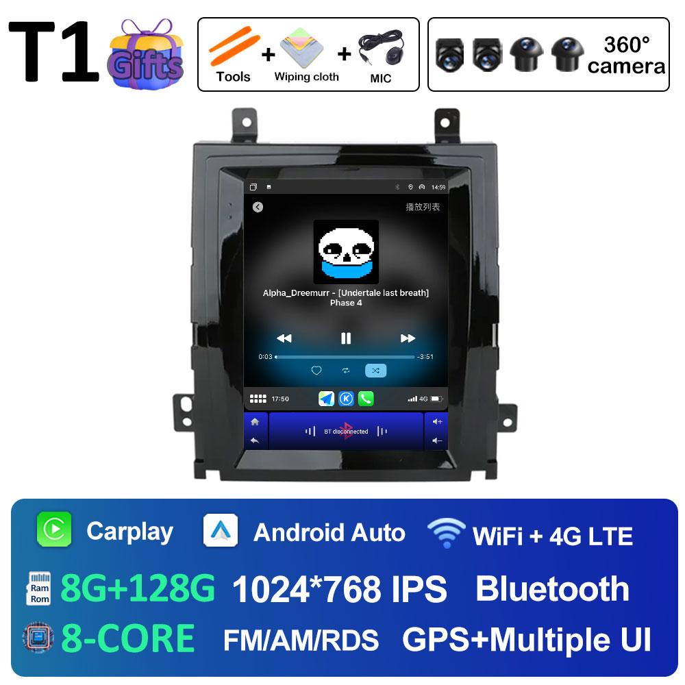 For Cadillac Escalade 2007 2008 2009 2010 2011 2012 2013 Android Auto Wireless Carplay 9.7 inch Touch Screen WIFI Accessories 4G