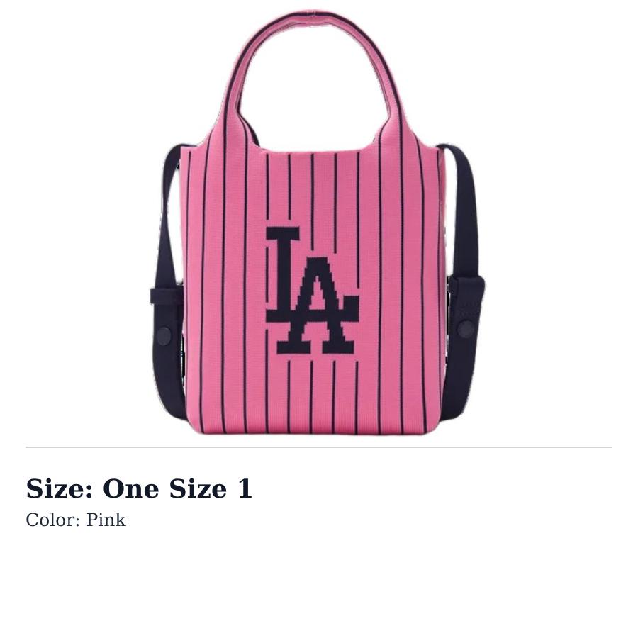 MLB Polyester Shoulder Bag, Crossbody Bag, Handbag Regular Womens Pink 3ACRS034N-07PKS One Size 1