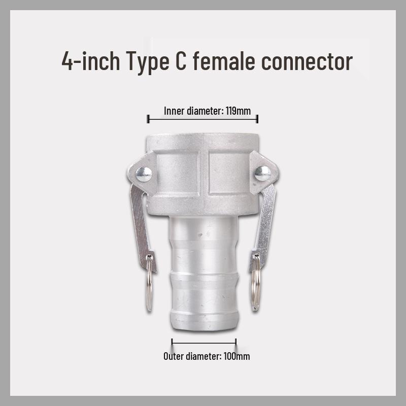 Aluminum Alloy CE Quick-Connect Male & Female Hose for Oil Discharge and Water Sprinklers