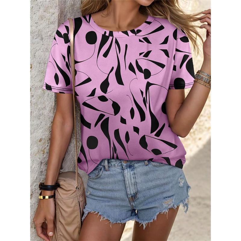 Women's T shirt Tee Graffiti Daily Weekend 3d Print Short Sleeve Fashion Crew Neck Tops Summer&Spring Harajuku t-shirt for girls