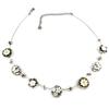 Les Trésors De Lily [D9133] - White 'Fleurettes' Designer Necklace