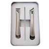 High-Grade Portable Stainless Steel Nail Clipper Set with Flat & Angled Edges for Ingrown & Thick Nails In Gift Box