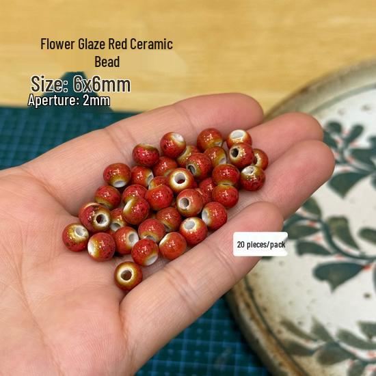 Blue Stone Clay Beads & Accessories Set: Wood & Ceramic Charms for Jewelry Making