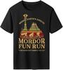 Fun Run Mordor T Shirt Men Vintage Fantasy Book Meme Graphic Tee Pop Culture Gif