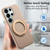 Case for Galaxy S26 Ultra - PC+Leather/PU, Khaki, With Stand