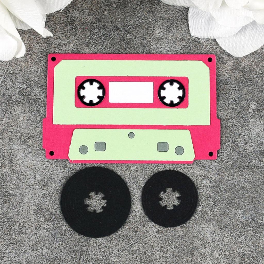 Retro Radio Skärformar Kolstål Stansmallar Metall Präglingsmallar för Scrapbooking Korttillverkning Album