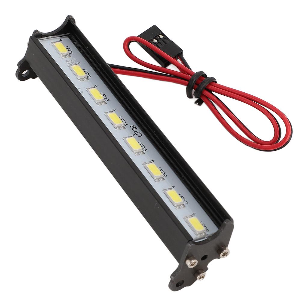 RC Car Light Bar 8 LEDs Super Bright White Light RC Car Roof Lamp for Traxxas for Hsp for Redcat for Axial SCX10 D90