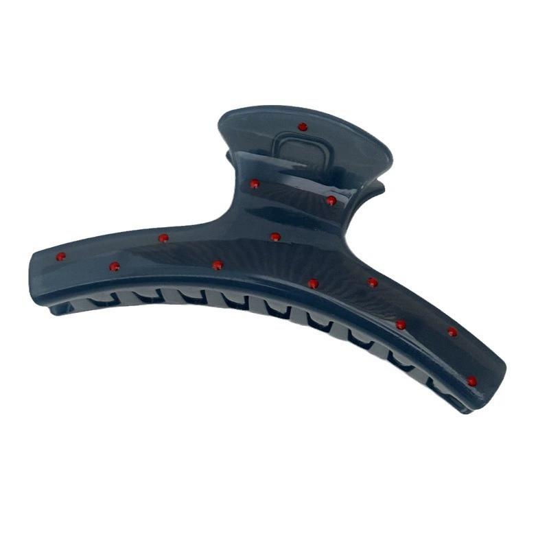 1PC Korean version glazed wave point fog blue grip clip high-end geometric hair grip new temperament shark clip hair clip