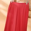 Summer Chiffon Wide Leg Trousers Women Fashion High Waist Pants